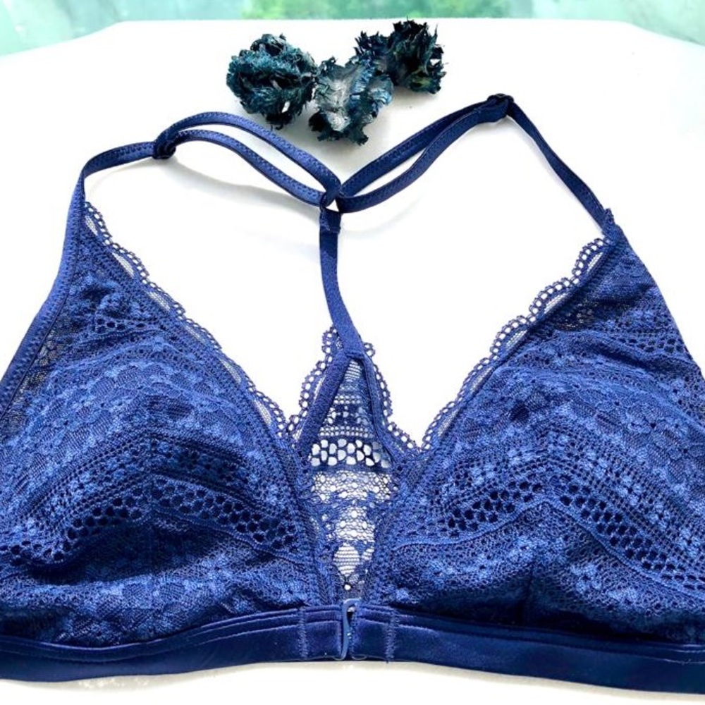Small Blue Laced Bra
